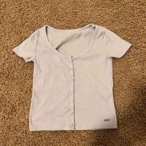 Hollister Blue Baby Tee